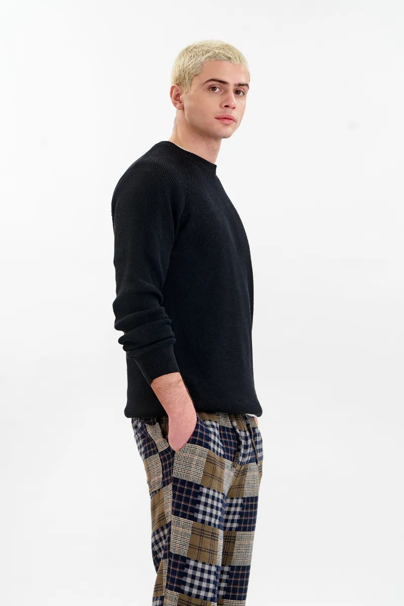 KOMODO KOMODO Herren vegan Pullover Herren Nebel Schwarz, Schwarz, – Produktbild 1 von 2