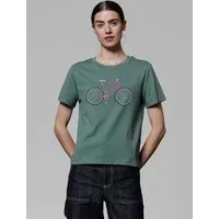 watapparel watapparel T-Shirt Frauen Pink Bike, Green bay, – Produktbild 1 von 1