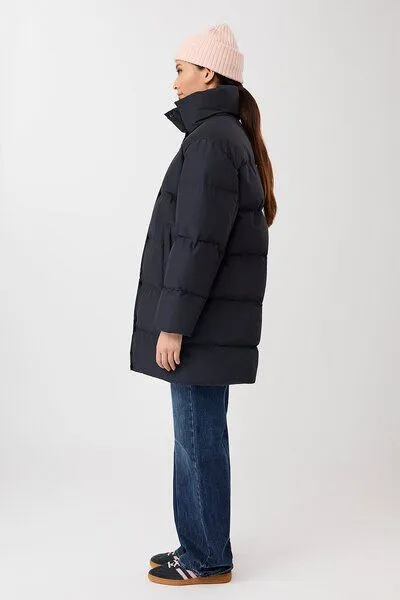 LangerChen LangerChen Jacke mit Stehkragen aus Eco Daune, Navy (blau), – Produktbild 3 von 3