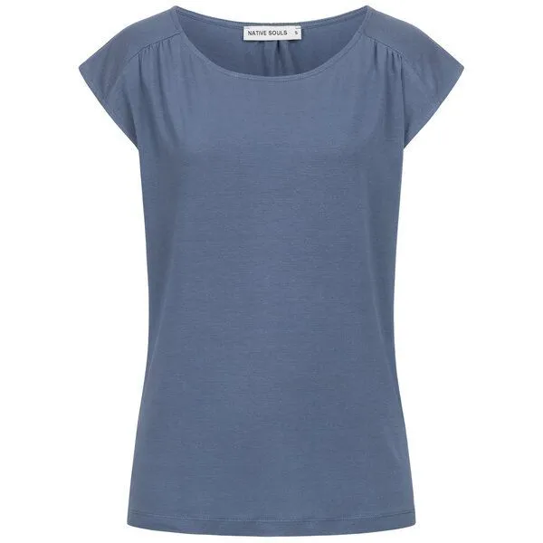 NATIVE SOULS NATIVE SOULS Lyocell Damen Sleeveless Shirt, Dark blue, – Produktbild 1 von 1