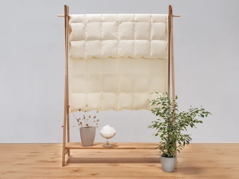 allnatura allnatura Daunen-Ultraleicht-Bettdecke "Ansara" 140x200 cm, Weiß, – Produktbild 2 von 2
