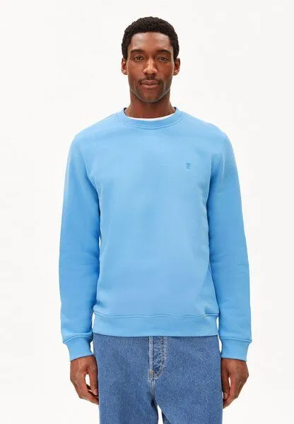 ARMEDANGELS ARMEDANGELS BAARO FLEECE Herren Sweatshirt aus Bio-Baumwolle, Skylight, – Produktbild 1 von 3