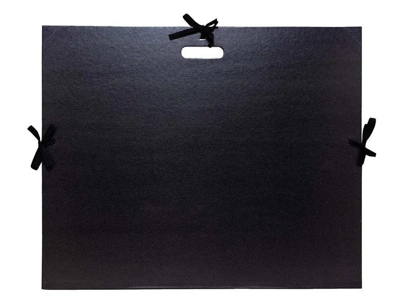Exacompta Exacompta Zeichenmappe mit Stoffband und Griff, 500 x 650 mm, schwarz – Produktbild 1 von 1