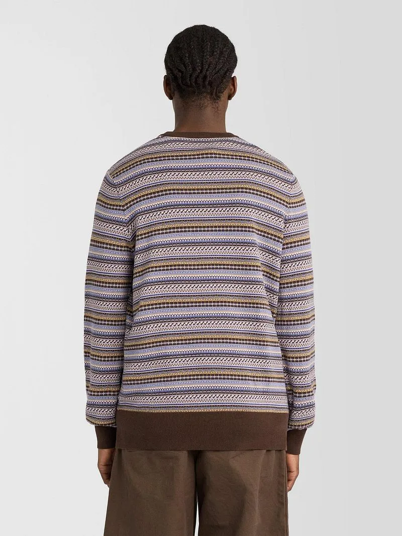Lyle and Scott Lyle & Scott Pullover Crewneck Fairisle Ebony - Größe M, Multicolour, – Produktbild 3 von 5