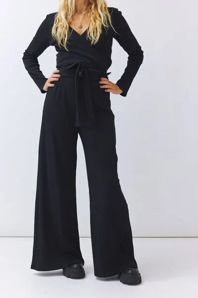 Baìge the Label Baìge the Label Bessy - Wide Leg Pants, Schwarz, – Produktbild 2 von 4