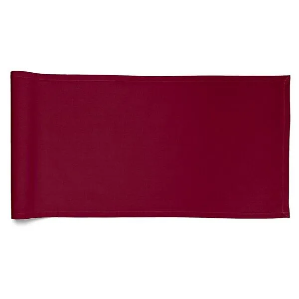 Mary Rose® Mary Rose® Soft Panama Tischläufer, Bio Baumwolle, Bordeaux, – Produktbild 1 von 1