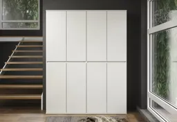 Home affaire Garderoben-Set Novara, (Komplett-Set, 2-St), Garderobenschränke mit insgesamt 16 Fächern - (B/T/H) 148/34/191 cm – Produktbild 1 von 1