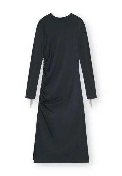 Lovjoi Lovjoi Kleid BEAUVOIRE aus Biobaumwolle, Charcoal grey (grau), – Produktbild 1 von 4