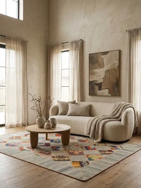 Rugtales Kelim Tekkeh „Rugtales“ aus Schurwolle, Beige, – Produktbild 7 von 8