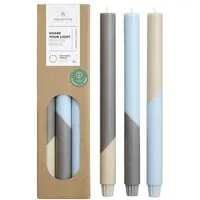 Originalhome Originalhome Diagonale Stabkerzen für bewusste Geschenke , S/3 - paraffinfrei & vegan, Mehrfarbig (winter), – Produktbild 1 von 1