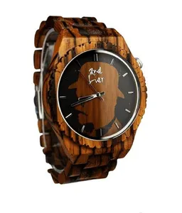 2ndLiar Quarzuhr Herren Armbanduhr Holzuhr handgemacht aus Holz 2nd Liar Hellbraun – Produktbild 1 von 1