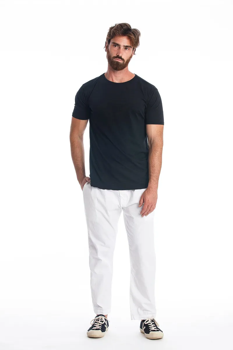 RAVENS VIEW IBIZA RAVENS VIEW IBIZA Herren vegan T-Shirt Rick Curved Schwarz, Schwarz, – Produktbild 1 von 2