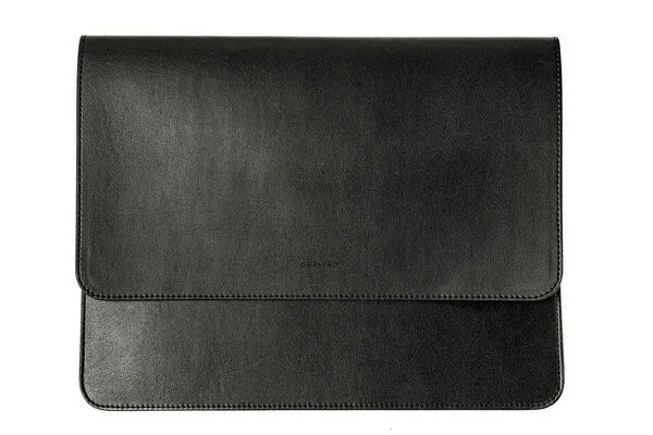 GREVIRO GREVIRO Tablet Tasche aus Kaktusleder (vegan) - für iPad Pro / iPad Air / Surface / Galaxy Tab, Schwarz, – Produktbild 2 von 3