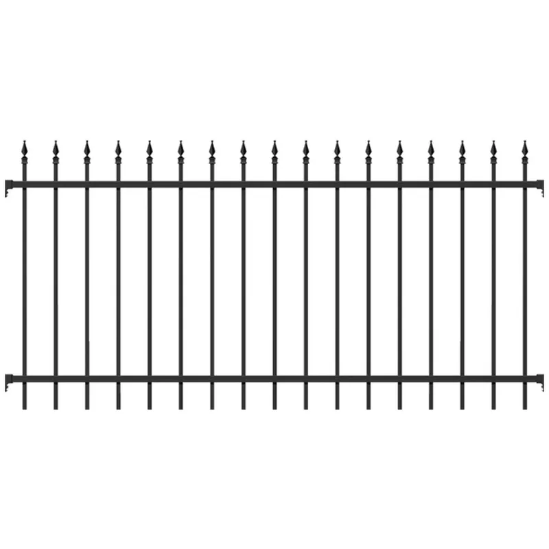 Alberts ALBERTS Zaunfeld Chaussee, Alu, matt schw.Kst.b., lichte Breite2000mm, Höhe1000mm – Produktbild 1 von 1