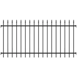 Alberts ALBERTS Zaunfeld Chaussee, Alu, matt schw.Kst.b., lichte Breite2000mm, Höhe1000mm – Produktbild 1 von 1