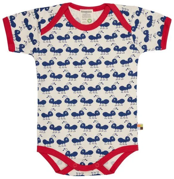 loud + proud loud + proud Babys & Kinder, Body Kurzarm, GOTS-zertifiziert, Ultramarine (blau), – Produktbild 5 von 5