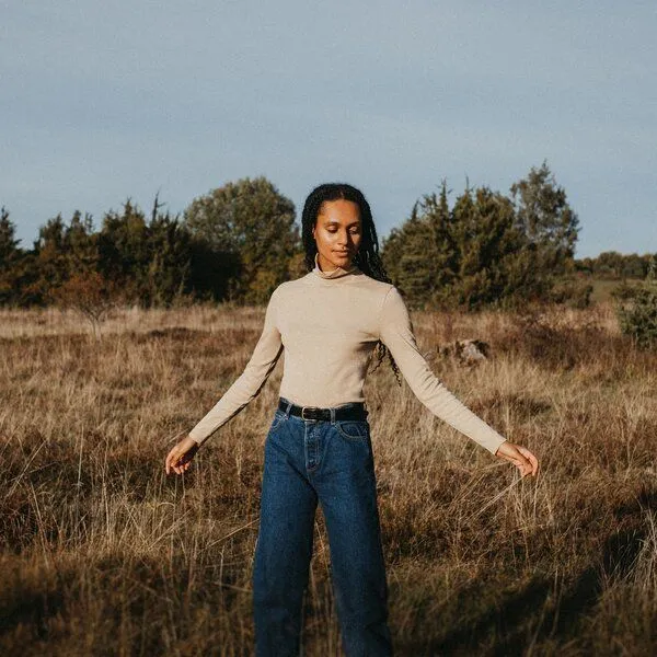 NORDLICHT NORDLICHT Damen Rollkragenshirt aus Bio-Baumwolle DANA, Natur, – Produktbild 1 von 4
