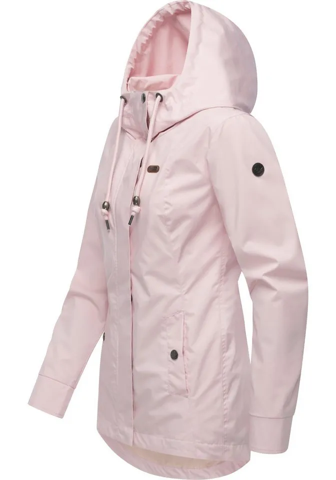 ragwear ragwear Outdoorjacke Alvena Summer YOUMODO Wasserdichte und atmungsaktive Übergangsjacke, Rosa, – Produktbild 3 von 5