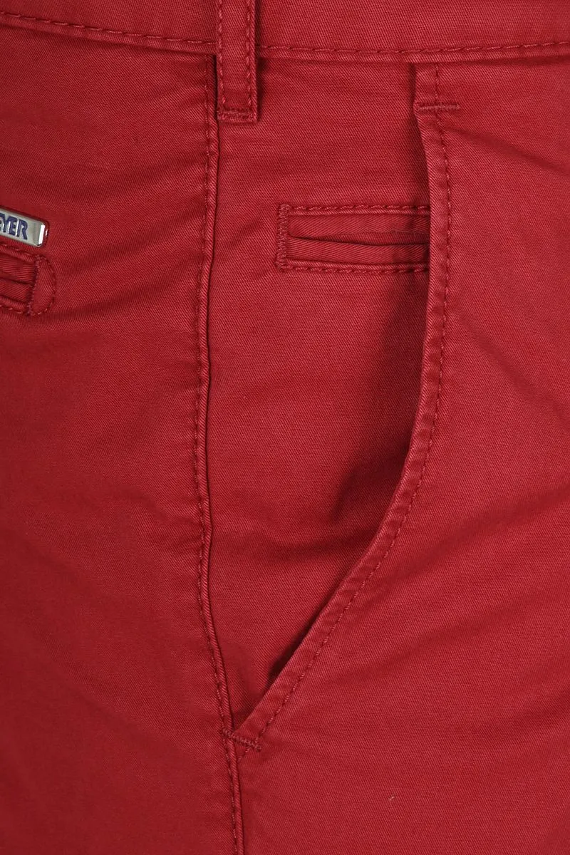 Meyer Meyer Chino Bonn Rot - Größe 26, Rot, – Produktbild 3 von 5