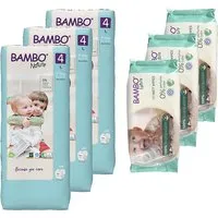 Bambo Nature Bambo Nature Windel Größe 4 (144 Stück) + Feuchttücher (150 Stück) – Produktbild 1 von 1