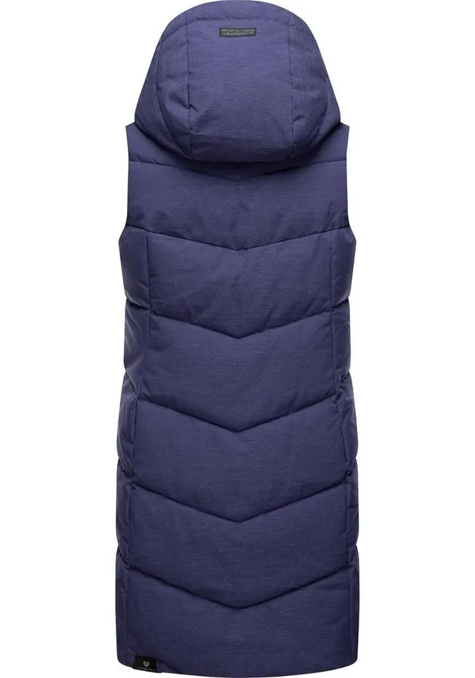 ragwear ragwear Steppweste Pavla Vest stylische Winterweste mit Teddyfutter und Kapuze, Lila, – Produktbild 1 von 3