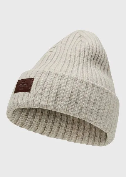 Klitmøller Collective Klitmøller Collective Heavy Rib Beanie aus mulesingfreier Merinowolle, Grau (pastel grey), – Produktbild 1 von 1