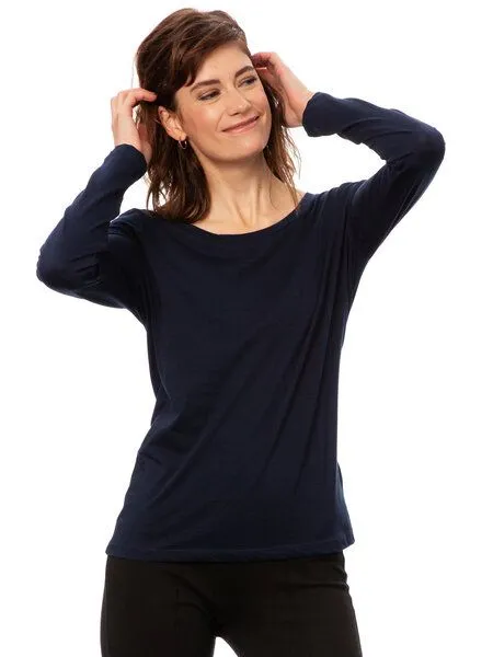 FellHerz FellHerz Damen Longsleeve, Weiß, – Produktbild 2 von 2