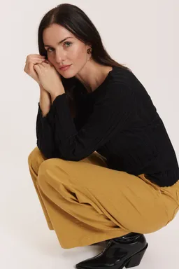 Tranquillo Strick-Pullover Katjaa aus Viskose - black / L – Produktbild 1 von 1