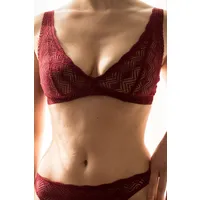 Olly Lingerie Olly Lingerie Damen vegan Bralette-Schal Dawa Granatrot – Produktbild 1 von 1