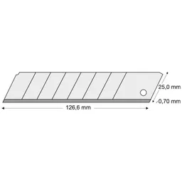 Lutz Lutz Abbrechklinge 25 mm Pack a 10 Stk. – Produktbild 1 von 1