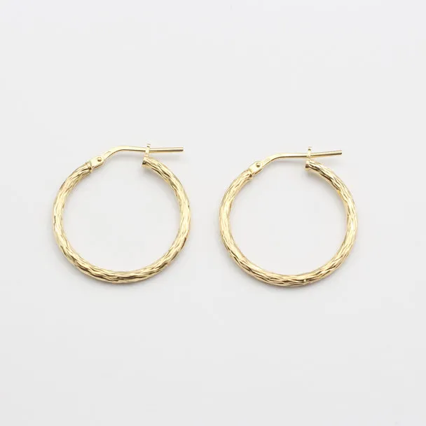 Jewelberry Jewelberry Kreolen Shiny Hoop, Vergoldet, – Produktbild 1 von 1