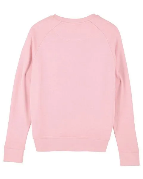 Human Family Human Family Bio Damen Rundhals Sweatshirt "Feel - Endless Love" - in 7 Farben, Cotton-pink, – Produktbild 3 von 4