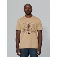 watapparel watapparel T-Shirt Unisex Berge und Mountainbike, Latte, – Produktbild 1 von 1