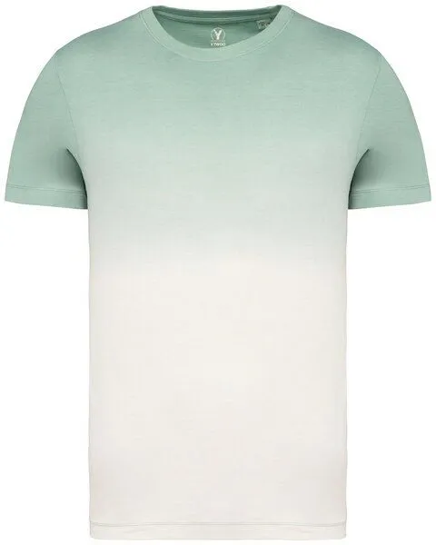YTWOO YTWOO Nachhaltiges Unisex-Dip-Dye-T-Shirt aus Bio-Baumwolle, Hellgrün, – Produktbild 1 von 4