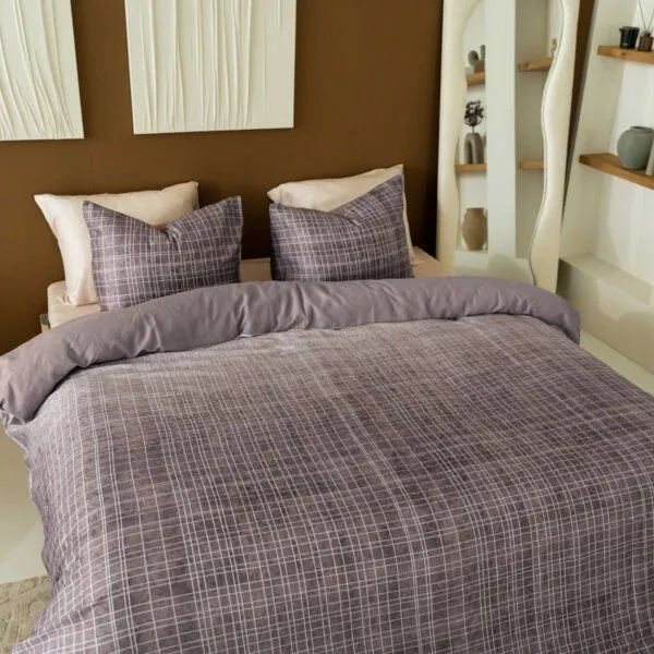 Kayori Kayori Sunai Bettbezug Baumwollsatin, Mauve, – Produktbild 2 von 4