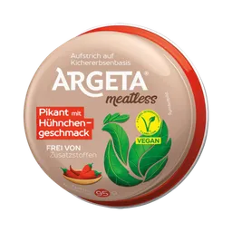 Argeta Argeta meatless Pikant mit Hühnchengeschmack, Aufstrich auf Kichererbsenbasis, vegan, 95g – Produktbild 1 von 1