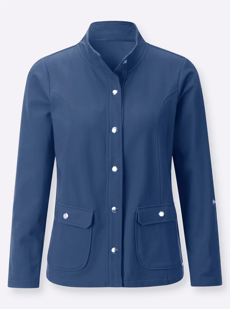 Witt Shirtjacke jeansblau, Jeansblau, – Produktbild 1 von 2