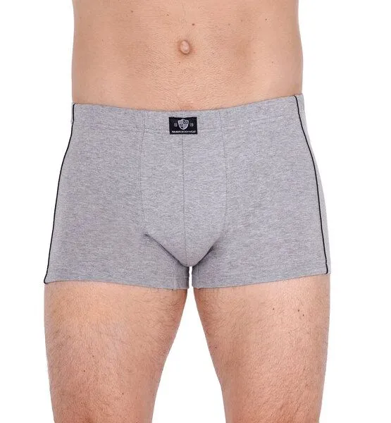Haasis Bodywear Haasis Bodywear Herren Pants 3er Pack ohne Eingriff, Single Jersey,, Schwarz/graumeliert, – Produktbild 1 von 4