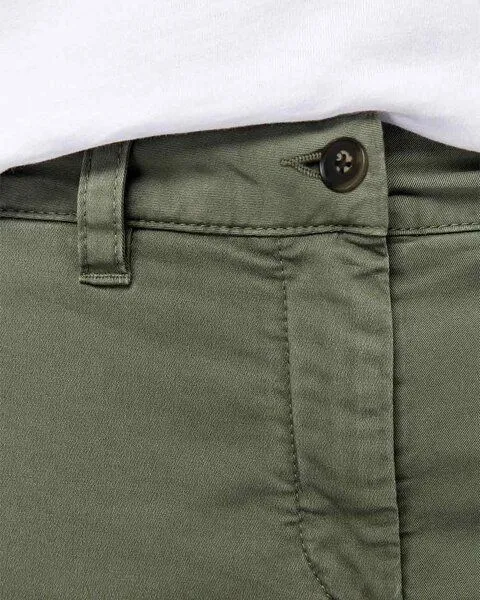 YTWOO YTWOO Nachhaltige Cargohose für Damen aus Bio-Baumwolle und Elasthan für Komfort und Stil, Khaki, – Produktbild 4 von 4