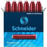 Schneider 6 Schneider Tintenpatronen 6602 für Füller, rot – Produktbild 1 von 1