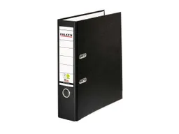 Falken 20 Falken Ordner "Vegan", mit Einsteckschild, 180 g/m², DIN A4, RB 80 mm, schwarz – Produktbild 1 von 1