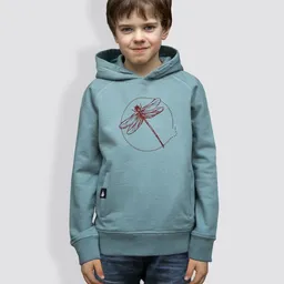 little kiwi little kiwi Kinder Hoodie, "Libelle", Eucalyptus – Produktbild 1 von 1