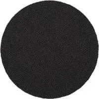 myfelt myfelt Filzkugelteppich rund, 100% Schurwolle, Anthrazit (kuno), – Produktbild 1 von 1