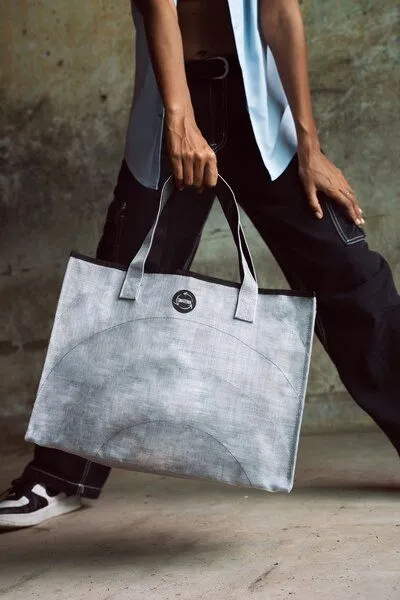 Smateria Smateria Einkaufstasche Shopper M, Moosgrün (grün), – Produktbild 4 von 4