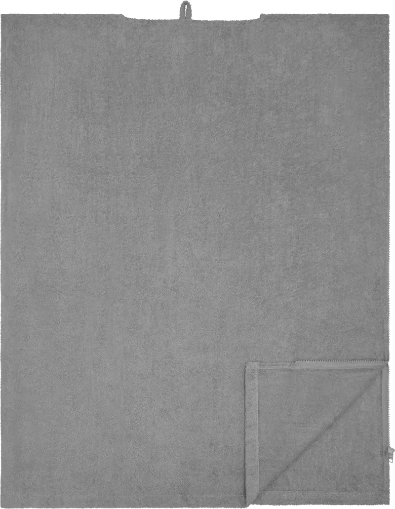 wäschepur Bade-Poncho, Steingrau, – Produktbild 2 von 3