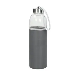 elasto elasto Glasflasche mit Trageschlaufe "Pure" - Trinkflasche & Hülle für Alltag – Produktbild 1 von 1