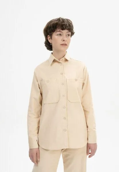 MELA Cord Overshirt JIYA | von MELA | Fairtrade & GOTS zertifiziert, Mandel (beige), – Produktbild 1 von 4