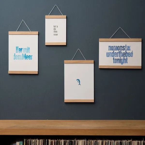 Side by Side Posterleiste A3 Eichenholz, 30 cm (side by side) – Produktbild 4 von 4