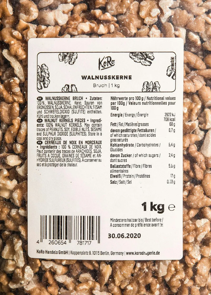 KoRo Walnusskernbruch 1 kg – Produktbild 3 von 5