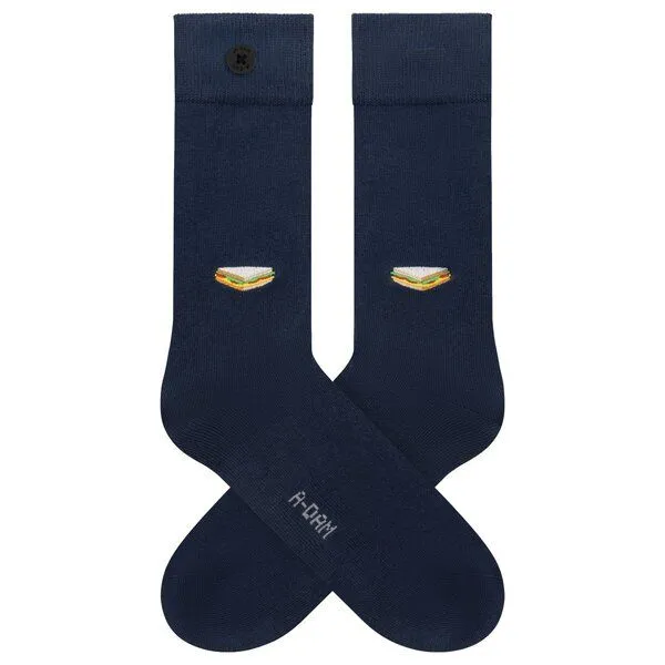 A-Dam A-Dam Dunkelblaue Socken Navy Sandwich – Produktbild 1 von 2